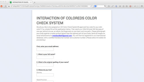 Figure 2.0 - The Interaction of Coloreds (2002). Source: http://www.blacknetart.com/IOCccs.html